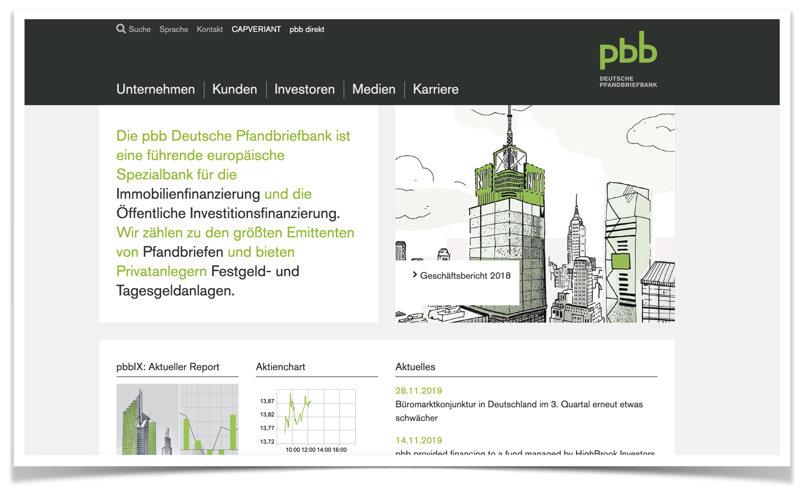 pfandbriefbank Website